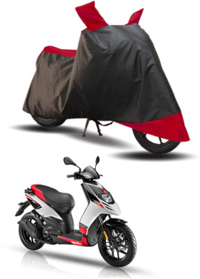 KEDIT Two Wheeler Cover for Aprilia(SR 150, Red, Black)