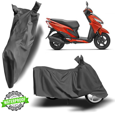 NG Auto Front Waterproof Two Wheeler Cover for Honda(Grazia, Grey)