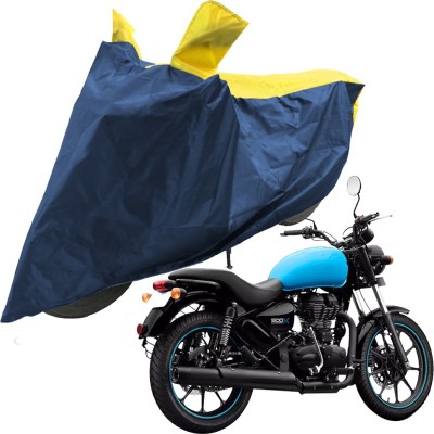 RiderShine Two Wheeler Cover for Royal Enfield(Thunderbird 500, Blue, Yellow)