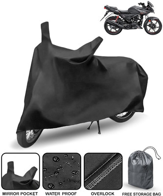 HMS Two Wheeler Cover for Hero(Ignitor, Black)