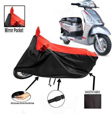 AutoGalaxy Waterproof Two Wheeler Cover for Hero Electric(Red)