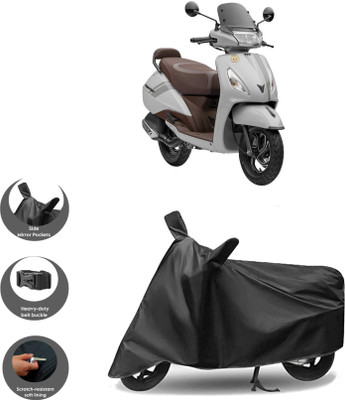 DeepShakshi AUTOMOTIVE Two Wheeler Cover for TVS(Jupiter classic, Black)