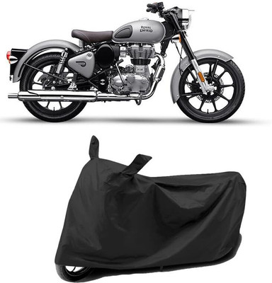 KEDIT Two Wheeler Cover for Royal Enfield(Bullet 350, Black)