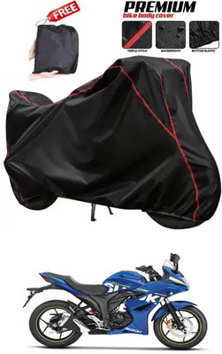 DeepShakshi AUTOMOTIVE Two Wheeler Cover for Suzuki(Gixxer SF, Black)