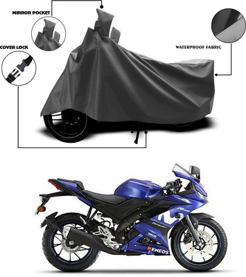 ANTHUB Waterproof Two Wheeler Cover for Yamaha(R15 V3, Grey)