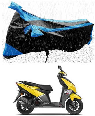 Mdstar Waterproof Two Wheeler Cover for TVS(NTORQ, Blue, Black)