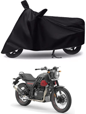 AASHTIK MART Two Wheeler Cover for Royal Enfield(Scrambler, Black)