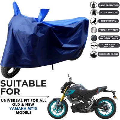 MADAFIYA Two Wheeler Cover for Yamaha(MT 15 New BS6, Blue, Blue)