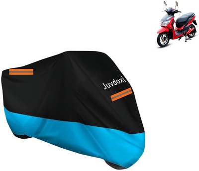 Juvdoxj Waterproof Two Wheeler Cover for Hero Electric(Electric Dash BS6, Blue)