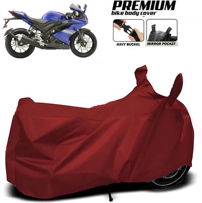 smwzxyu Waterproof Two Wheeler Cover for Yamaha(R15, Maroon)