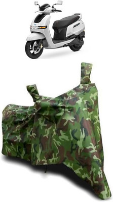 malti Waterproof Two Wheeler Cover for TVS(iQube Electric, Multicolor)