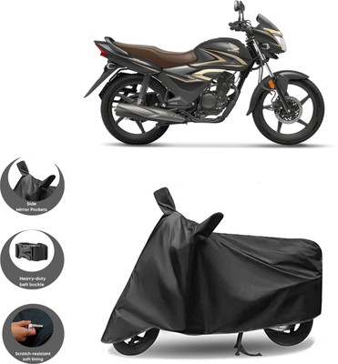 DeepShakshi AUTOMOTIVE Two Wheeler Cover for Honda(CB Shine, Black)
