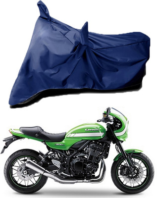 Mdstar Waterproof Two Wheeler Cover for Kawasaki(Z900 RS Cafe Racer, Blue)