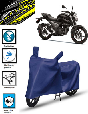 FRONCH Waterproof Two Wheeler Cover for Suzuki(Gixxer 250, Blue)