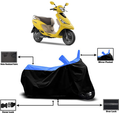 Amexride Two Wheeler Cover for TVS(Zest 110, Multicolor)