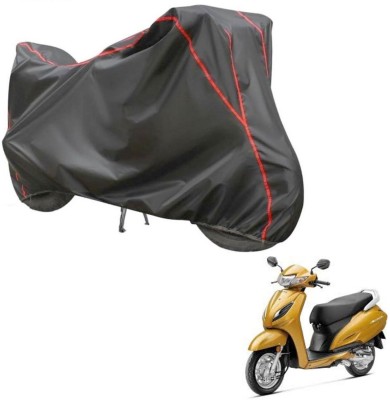 Car Life Two Wheeler Cover for Honda(Activa 6G, Grey, Red)