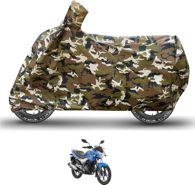 Caronix Waterproof Two Wheeler Cover for Bajaj(Discover 125 DTS-i, Brown)
