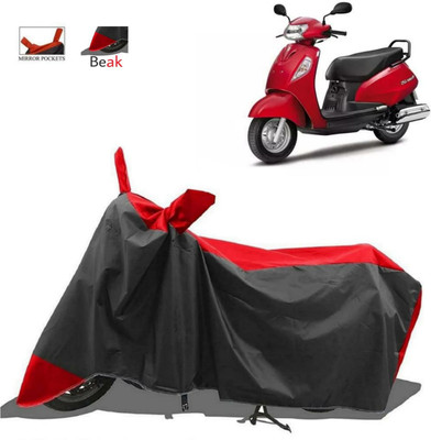ma collections Two Wheeler Cover for Suzuki(Access 125, Red, Black)