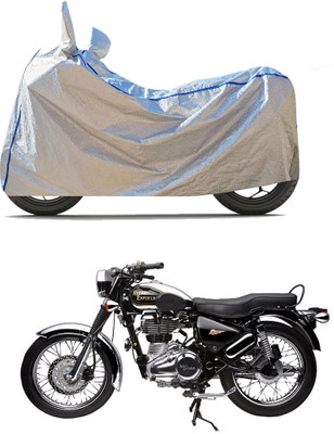 CODOKI Waterproof Two Wheeler Cover for Royal Enfield(Electra Delux, Silver)