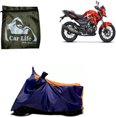 Car Life Two Wheeler Cover for Hero(Xtreme 200R, Orange, Blue)