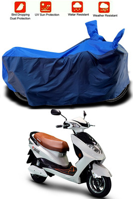 Mdstar Waterproof Two Wheeler Cover for Okinawa(Raise, Blue, Blue)