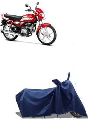 Tritika Waterproof Two Wheeler Cover for Hero(HF Deluxe, Blue)