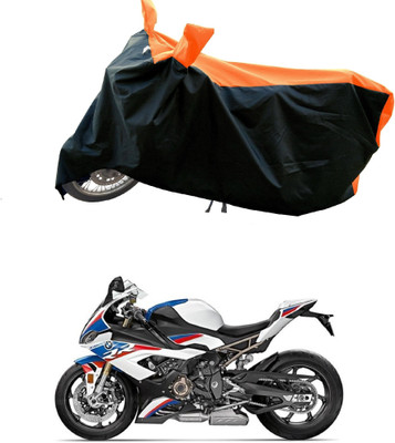 Mdstar Waterproof Two Wheeler Cover for BMW(S1000RR, Orange)