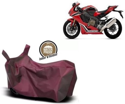 OliverX Waterproof Two Wheeler Cover for Honda(CBR 1000RR, Maroon)