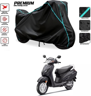 MADAFIYA Waterproof Two Wheeler Cover for Honda(Activa, Black, Blue)