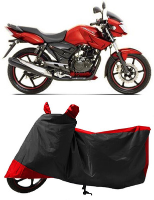 GROFATIK Two Wheeler Cover for TVS(Apache 150, Red)