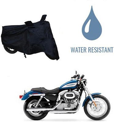 DeepShakshi AUTOMOTIVE Waterproof Two Wheeler Cover for Harley Davidson(XL 883, Black)