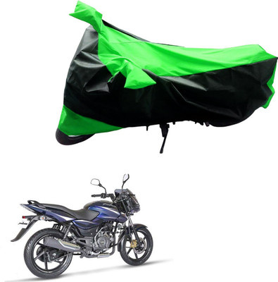 Mdstar Waterproof Two Wheeler Cover for Bajaj(Pulsar 180 DTS-i, Black, Green)