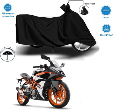 DeepShakshi AUTOMOTIVE Waterproof Two Wheeler Cover for Universal For Bike(Black)