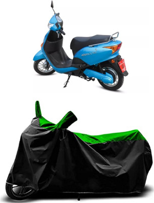 OliverX Waterproof Two Wheeler Cover for Hero(Electric Optima Plus BS6, Green)