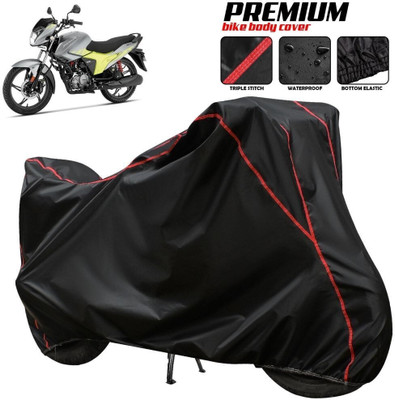AutoGalaxy Waterproof Two Wheeler Cover for Hero(Glamour, Black, Red, Multicolor)