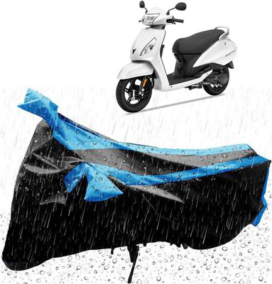 Mdstar Waterproof Two Wheeler Cover for TVS(Jupiter, Blue)