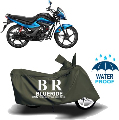 BLUERIDE Two Wheeler Cover for Hero(Splendor I Smart, Green)