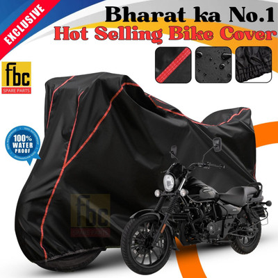 FBC Waterproof Two Wheeler Cover for Bajaj(Avenger, Black, Red)