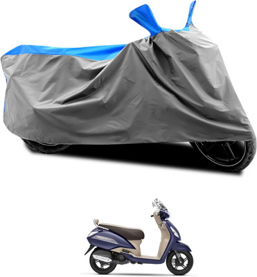 PAGORA Waterproof Two Wheeler Cover for TVS(Jupiter classic, Grey, Blue)