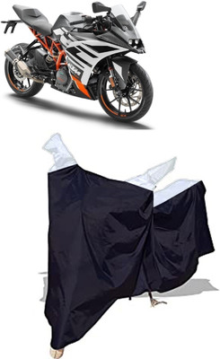Amexride Two Wheeler Cover for KTM(RC 390 BS6, Silver, Black)