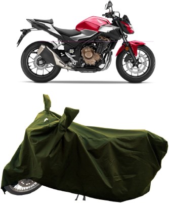 GROFATIK Two Wheeler Cover for Honda(CB500F, Green)