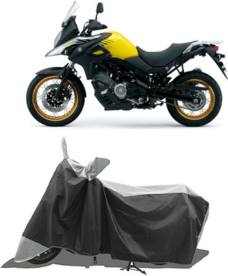 GROFATIK Two Wheeler Cover for Suzuki(V Strom 650, Grey)