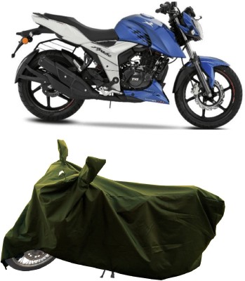 GROFATIK Two Wheeler Cover for TVS(Apache RTR 160 4V, Green)