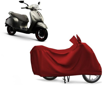 KEDIT Two Wheeler Cover for Bajaj(Chetak, Maroon)
