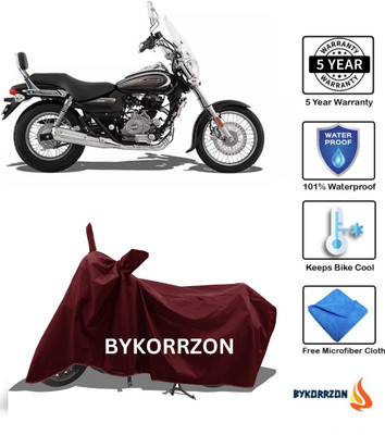 KRYB Waterproof Two Wheeler Cover for Bajaj(Avenger 220 Cruise, Maroon)