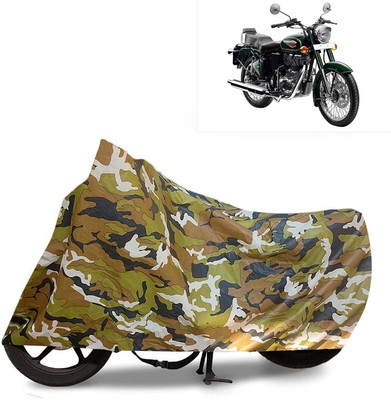 Kingsway Waterproof Two Wheeler Cover for Royal Enfield(Classic 500, Multicolor)