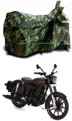 DSAMI Two Wheeler Cover for Royal Enfield(Classic Stealth Black, Multicolor)
