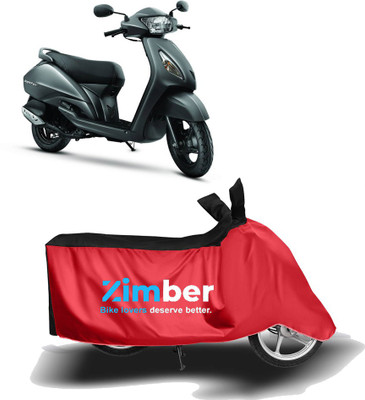 APNEK Two Wheeler Cover for TVS(Jupiter, Red, Black)