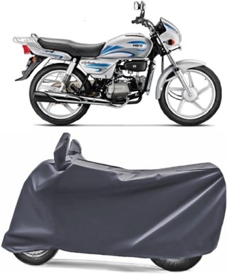 V VINTON Two Wheeler Cover for Hero(Splendor Plus, Grey)