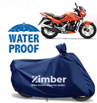 ZIMBER Waterproof Two Wheeler Cover for Honda(CBZ Extreme, Blue)